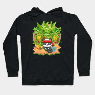 Panda Meditate in Paradise Hoodie